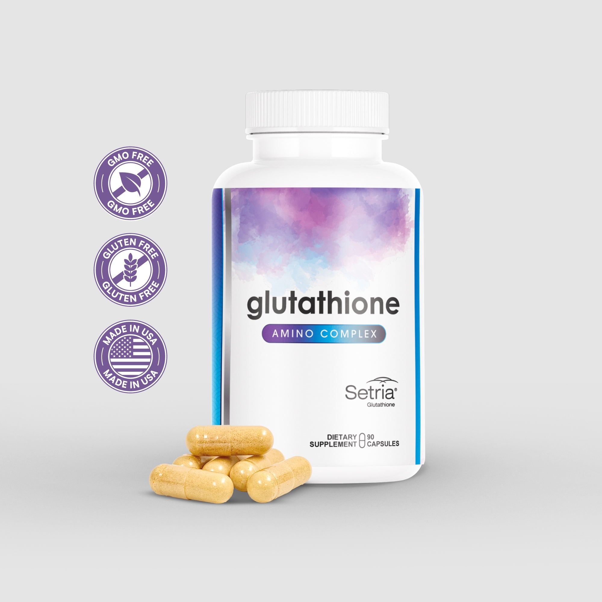 Glutathione Amino Complex – Setria® L-Glutathione, NAC & Meriva® Curcumin